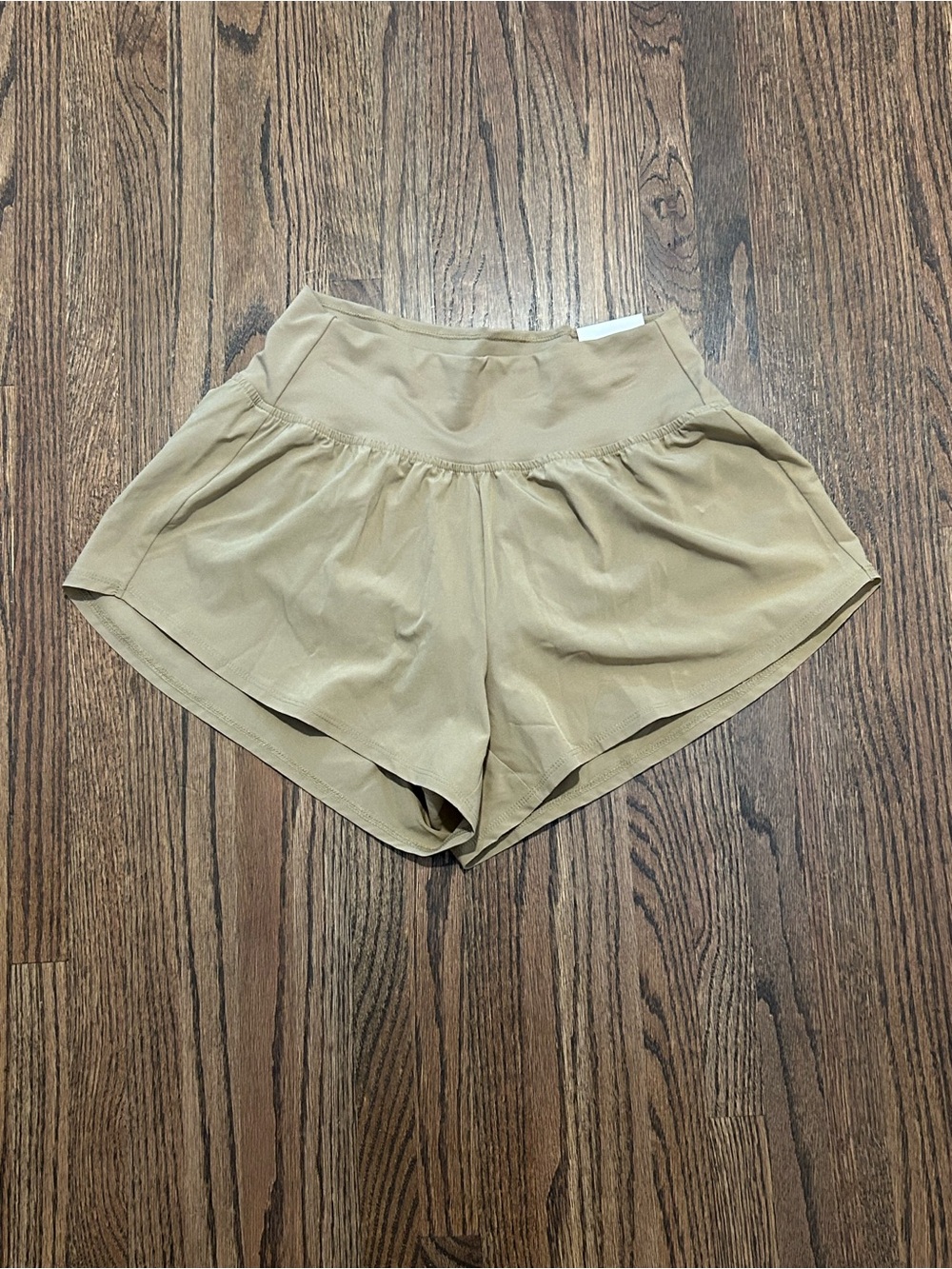 DSG Stride High-Rise Running Shorts Women’s Small Warm Stone NWT